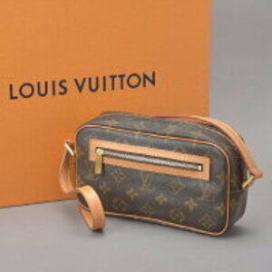 Louis Vuitton Pochette Cite shoulder bag Monogram brown leather